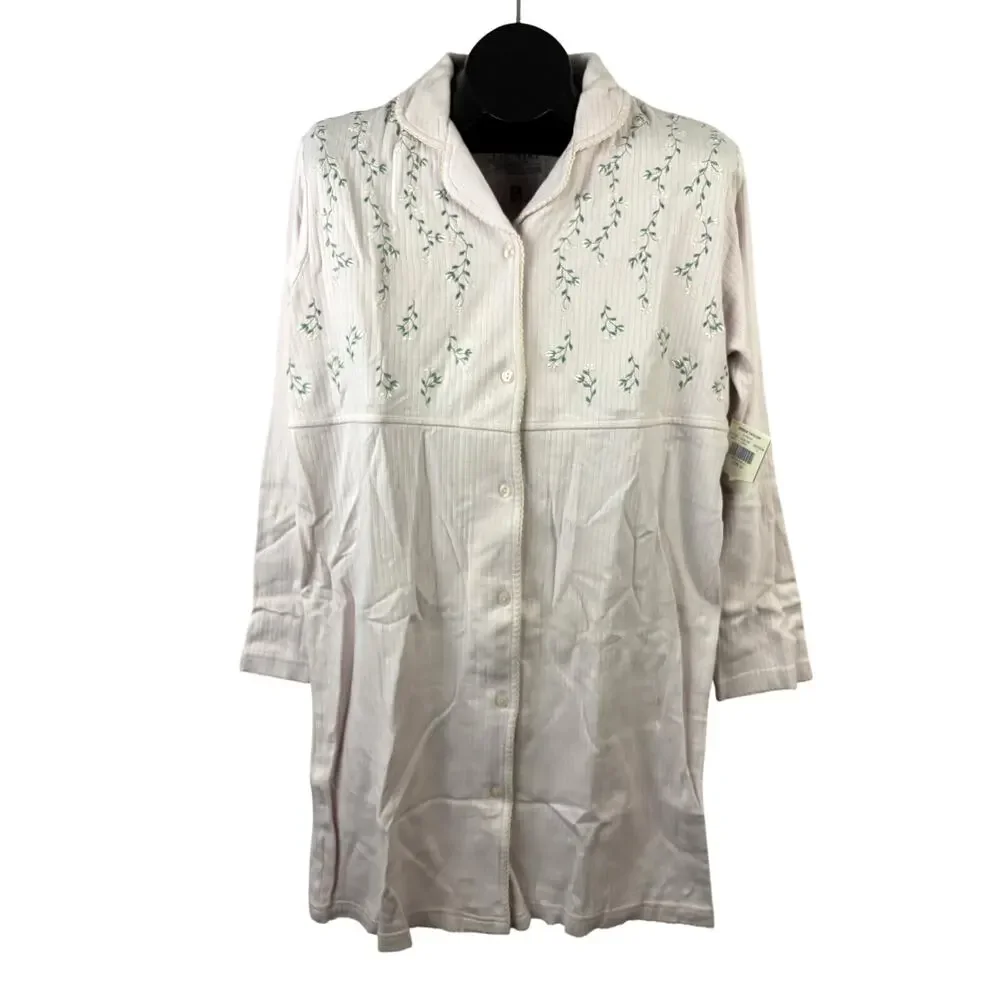 VTG Erika Intimates Country Cottons Nightgown‎ Women’s Pink Soft 90's Sleepwear
